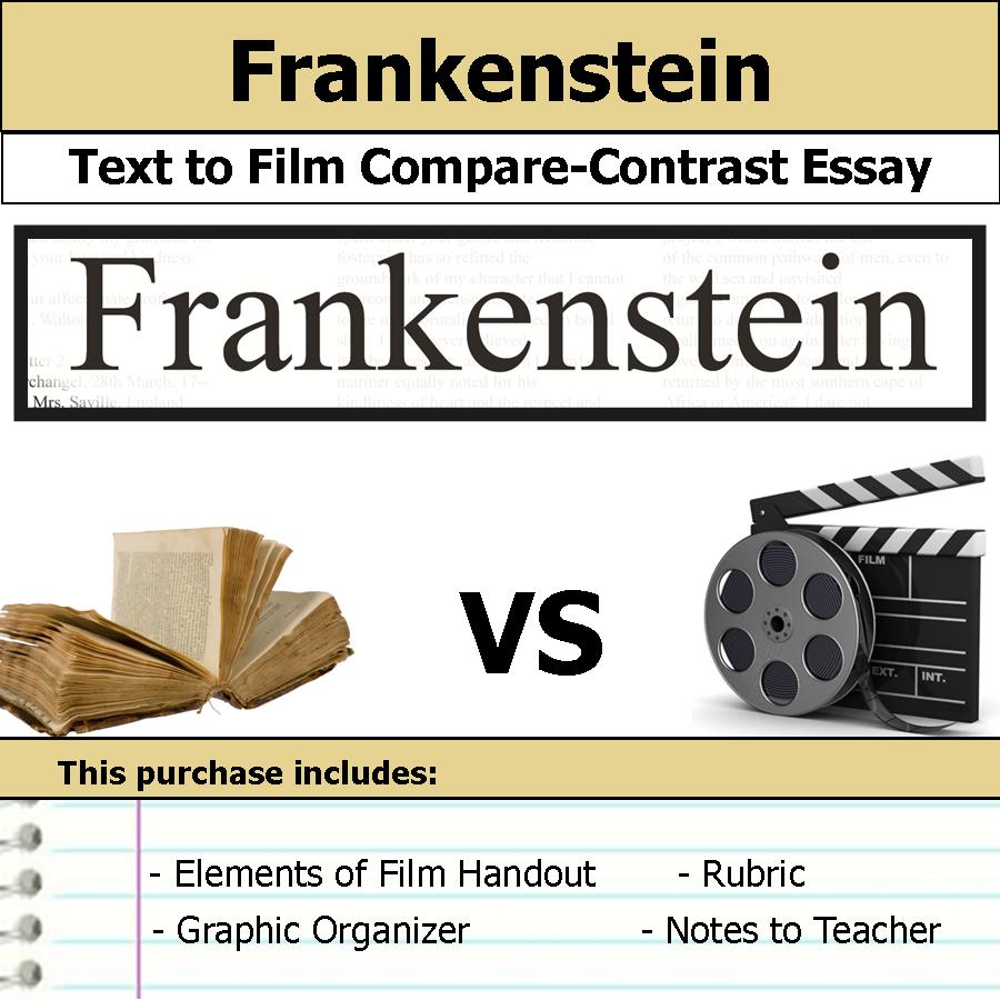 frankenstein compare and contrast essay